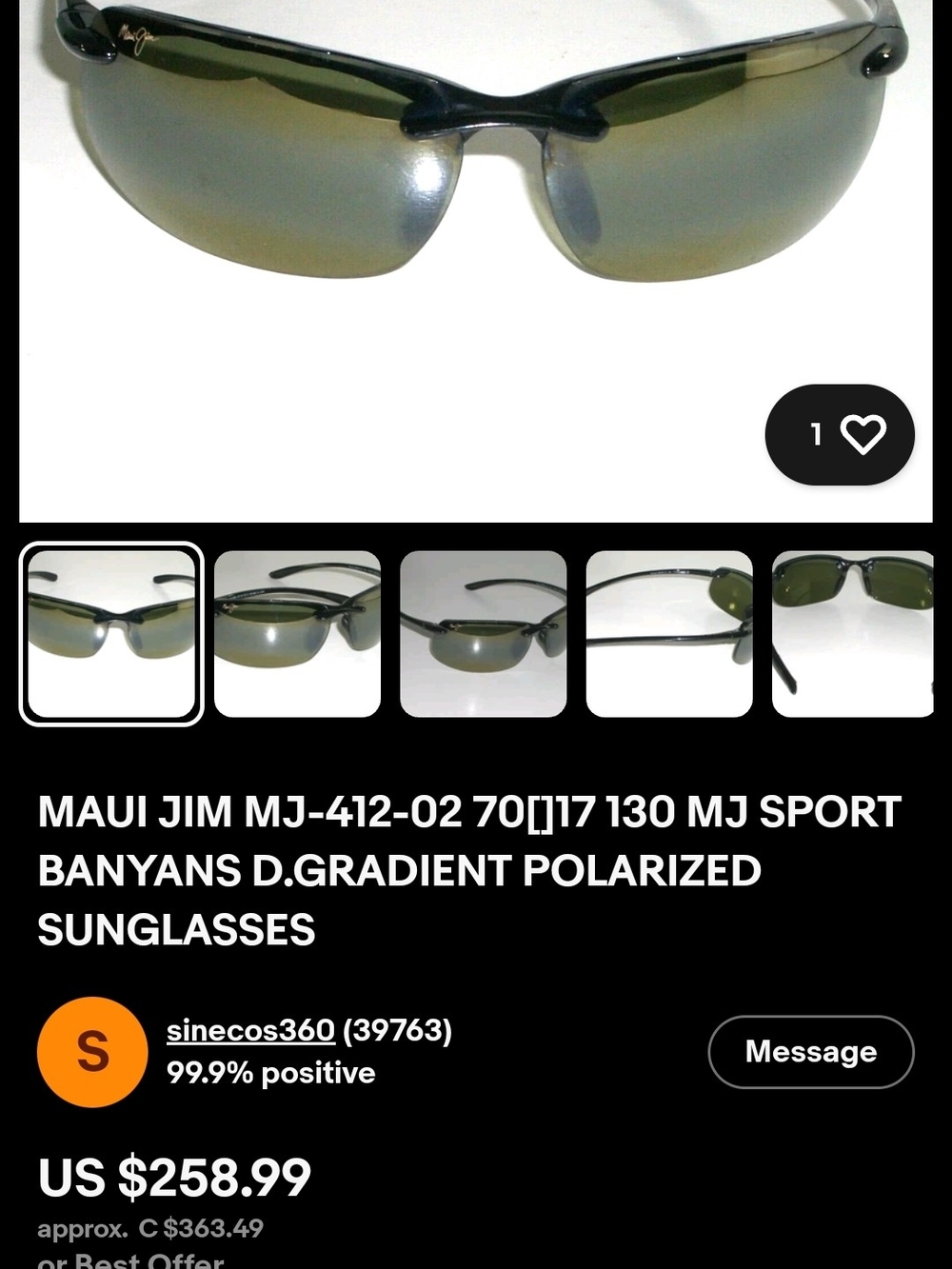 Maui Jim MJ Sport Banyans Polarized Sunglasses